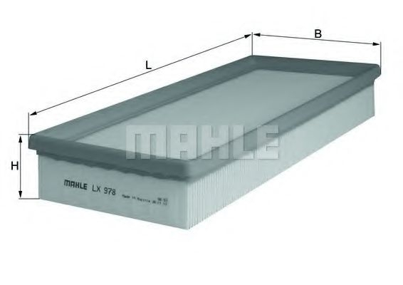 Filtru aer MAHLE ORIGINAL LX 978 [1]