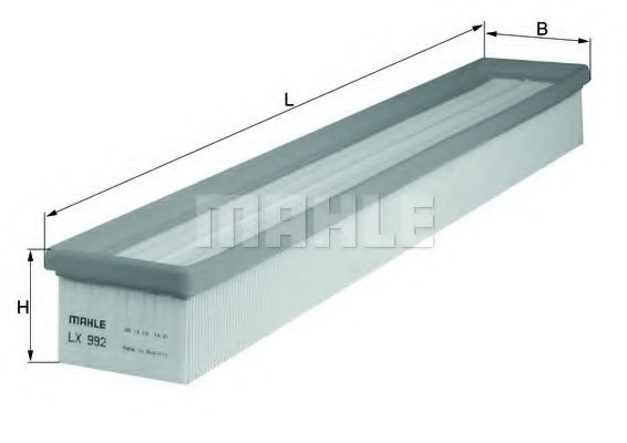 Filtru aer MAHLE ORIGINAL LX 992 [1]