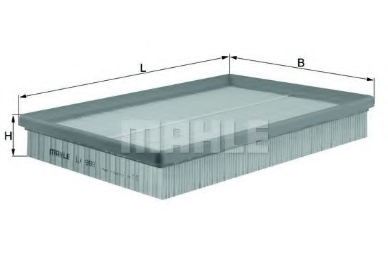Filtru aer MAHLE ORIGINAL LX 999 [1]