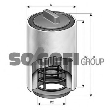 Filtru aer PURFLUX A1494 [1]