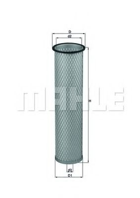 Filtru aer secundar MAHLE ORIGINAL LXS 214 [1]