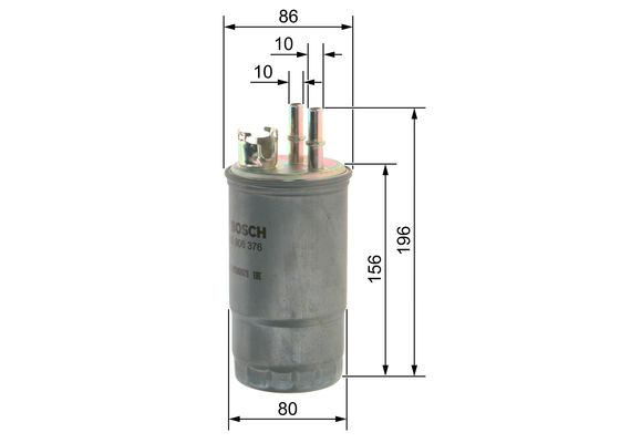 Filtru combustibil BOSCH 0 450 906 376 [3]