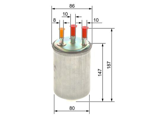 Filtru combustibil BOSCH 0 450 906 508 [5]
