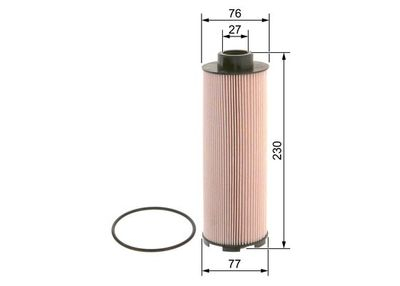 Filtru combustibil BOSCH 0 986 4B2 002 [1]