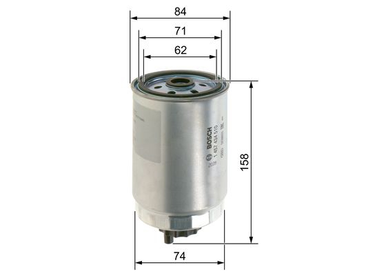 Filtru combustibil BOSCH 1 457 434 510 [3]