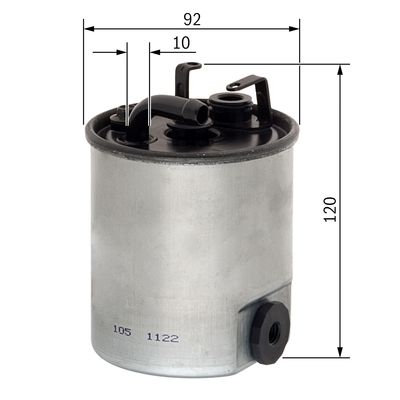 Filtru combustibil BOSCH F 026 402 044 [4]