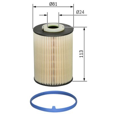 Filtru combustibil BOSCH F 026 402 128 [3]