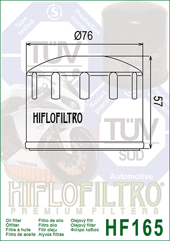 Filtru de ulei HIFLOFILTRO HF165 [2]