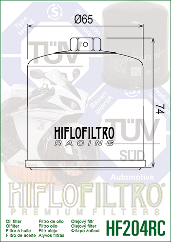 Filtru de ulei HIFLOFILTRO HF204RC Race [2]