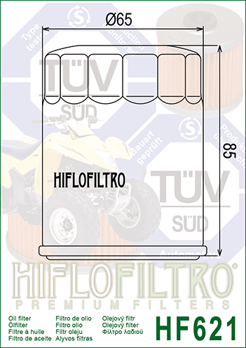 Filtru de ulei HIFLOFILTRO HF621 [2]