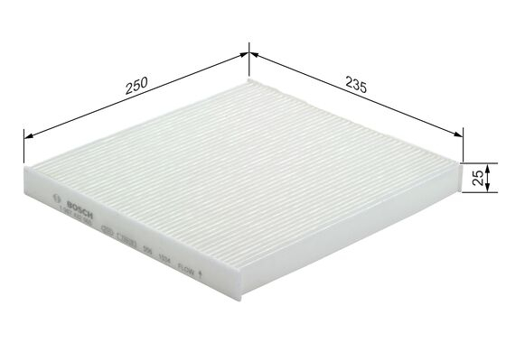 Filtru habitaclu BOSCH 1 987 432 065 [2]