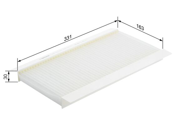 Filtru habitaclu BOSCH 1 987 432 076 [2]