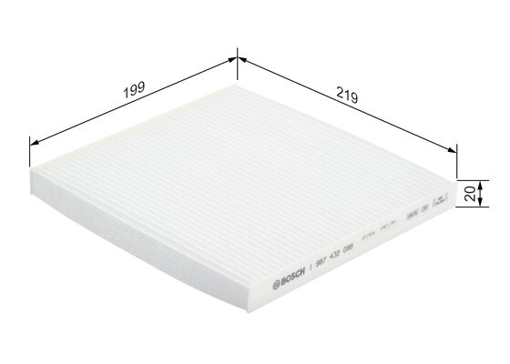 Filtru habitaclu BOSCH 1 987 432 088 [1]