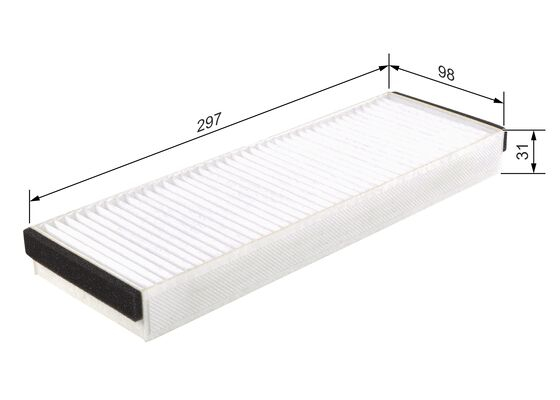 Filtru habitaclu BOSCH 1 987 432 122 [2]