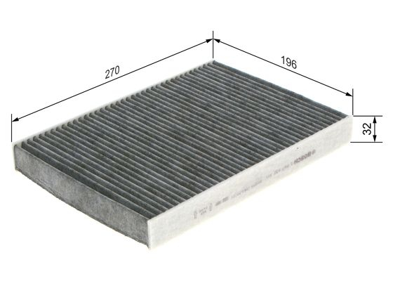 Filtru habitaclu C.A. BOSCH 1 987 432 311 [1]