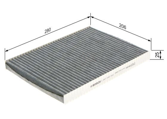 Filtru habitaclu C.A. BOSCH 1 987 432 312 [4]
