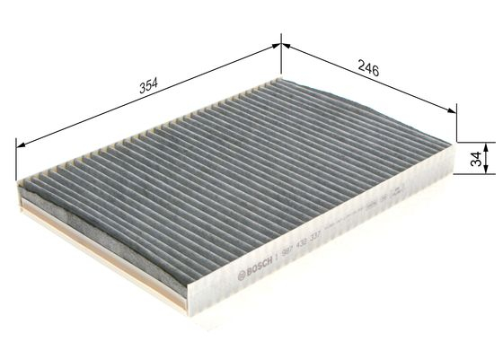 Filtru habitaclu C.A. BOSCH 1 987 432 337 [3]