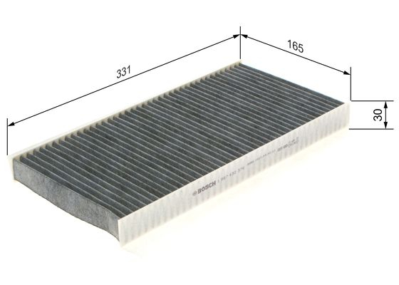 Filtru habitaclu C.A. BOSCH 1 987 432 376 [3]
