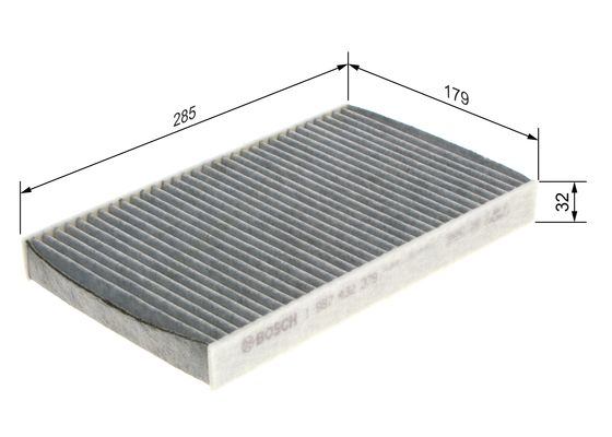 Filtru habitaclu C.A. BOSCH 1 987 432 379 [1]