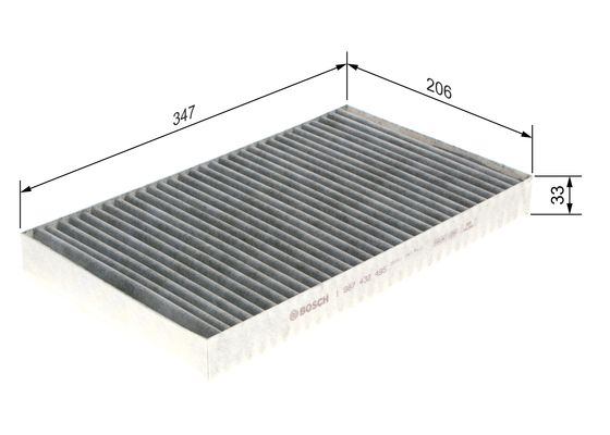 Filtru habitaclu C.A. BOSCH 1 987 432 495 [6]