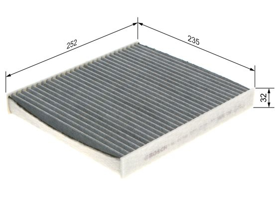Filtru habitaclu C.A. BOSCH 1 987 432 543 [4]
