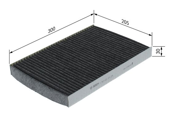 Filtru habitaclu C.A. ps BOSCH 1 987 432 371 [6]