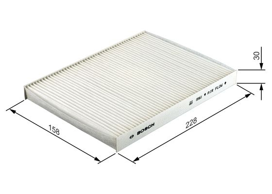 Filtru habitaclu LOG./SAND BOSCH 1 987 432 039 [6]