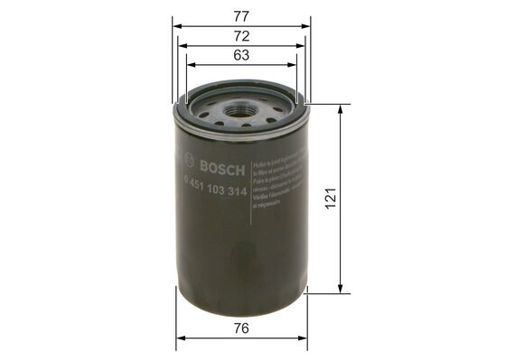 Filtru ulei BOSCH 0 451 103 314 [3]