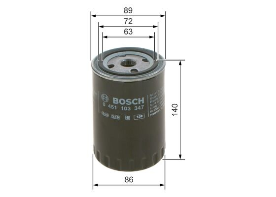 Filtru ulei BOSCH 0 451 103 347 [4]