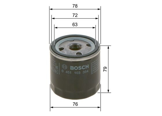 Filtru ulei BOSCH 0 451 103 354 [1]