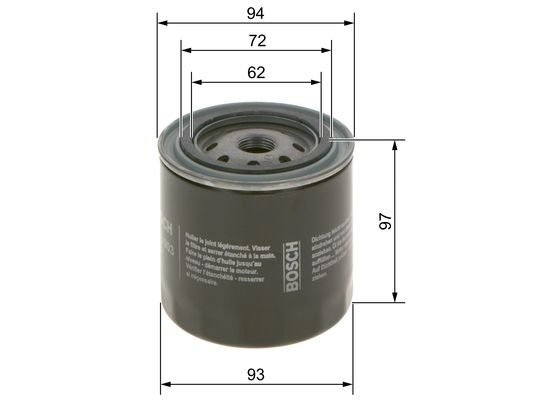 Filtru ulei BOSCH 0 986 452 003 [1]