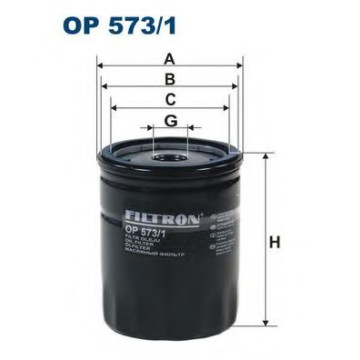 Filtru ulei FILTRON OP573/1 [1]