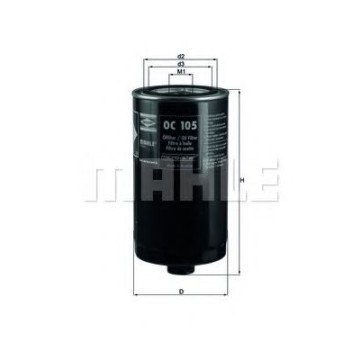 Filtru ulei MAHLE ORIGINAL OC 105 [1]