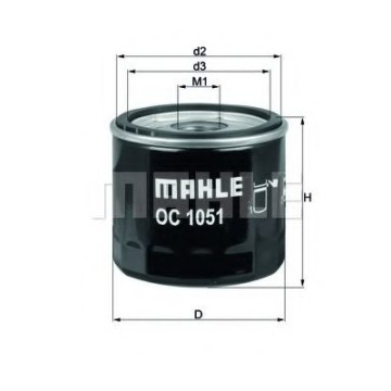 Filtru ulei MAHLE ORIGINAL OC 1051 [1]