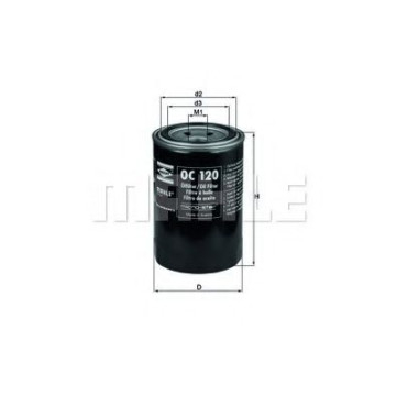Filtru ulei MAHLE ORIGINAL OC 120 [1]