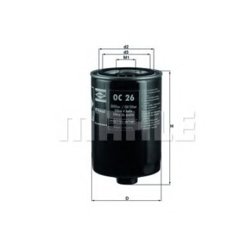 Filtru ulei MAHLE ORIGINAL OC 26 [1]