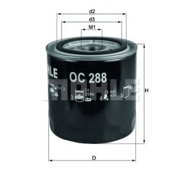 Filtru ulei MAHLE ORIGINAL OC 288 [1]