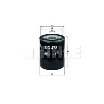 Filtru ulei MAHLE ORIGINAL OC 478 [1]