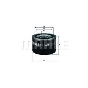Filtru ulei MAHLE ORIGINAL OC 570 [1]