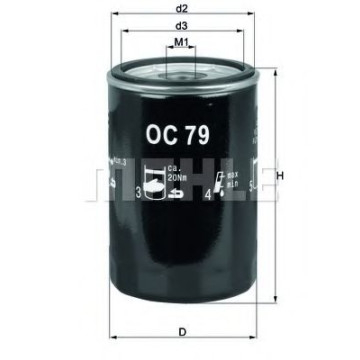 Filtru ulei MAHLE ORIGINAL OC 79 [1]