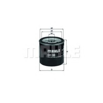 Filtru ulei MAHLE ORIGINAL OC 90 OF [1]
