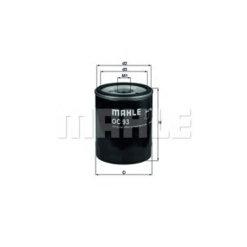 Filtru ulei MAHLE ORIGINAL OC 93 [1]