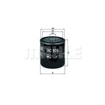 Filtru ulei MAHLE ORIGINAL OC 976 [1]