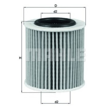 Filtru ulei MAHLE ORIGINAL OX 834D [1]