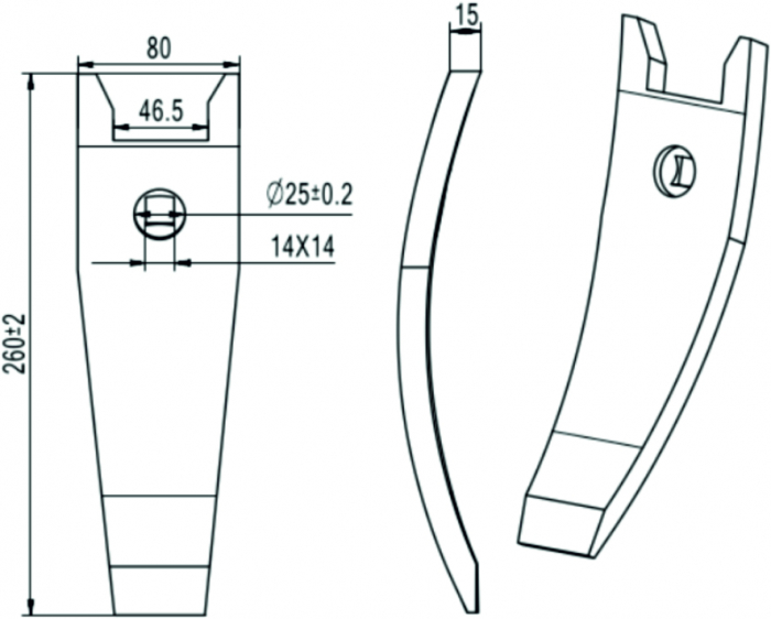 HammersMade HA0915 - Dalta - brazdar pt. Horsch echivalent 00310915 [2]