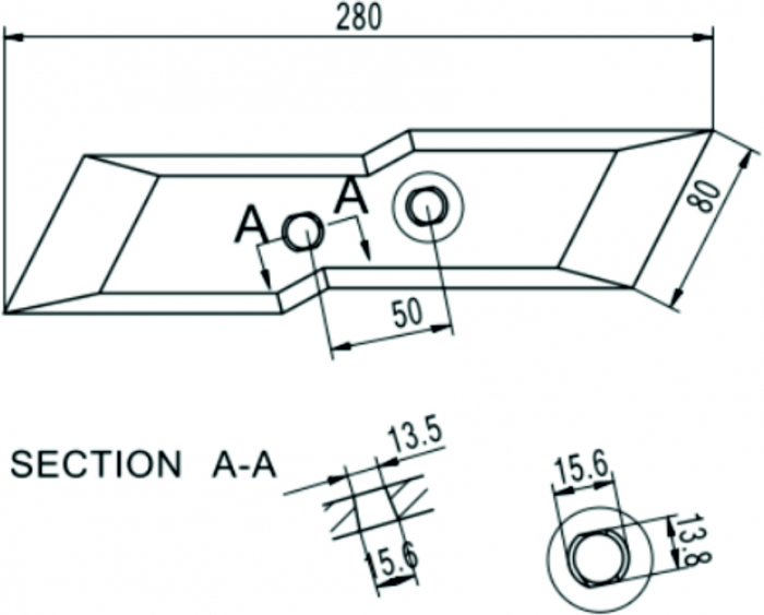 HammersMade HA2129 - Varf brazdar stanga pt. Kuhn echivalent 622129 [2]
