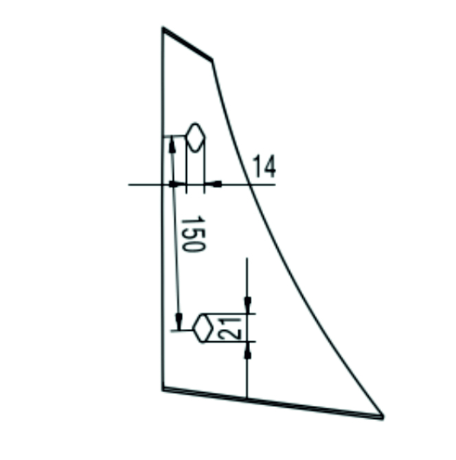 HammersMade HA3251 - Piept cormana stanga pt. Kverneland echivalent 073251 [2]