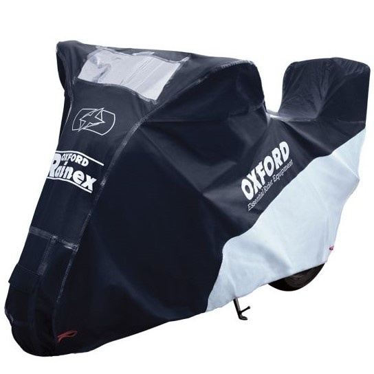 Husa Moto Exterior Oxford Rainex Top Box Scuter Mic Cu Portbagaj Negru Marimea S CV505 [1]