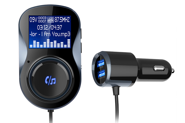 Incarcator Auto 1Xusb Qc3.0 Si 1Xusb 2.4A Cu Bluetooth Si Modulator Fm [6]