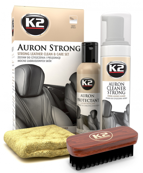 K2 Auron Strong Set – întreținere completă tapițerie piele [1]
